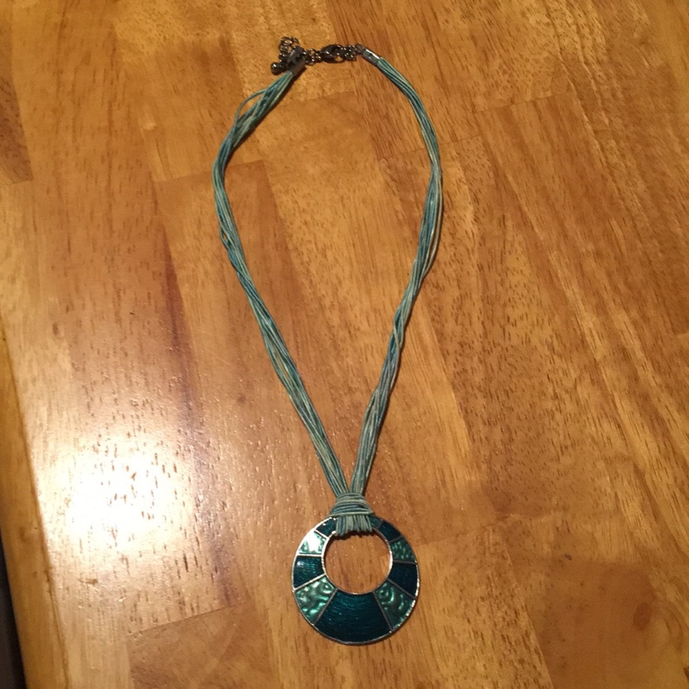 Teal necklace